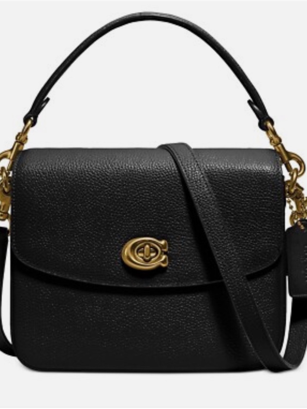 NWOT, genuine COACH Cassie Leather Top-Handle/Shoulder Bag with Gold Hardware